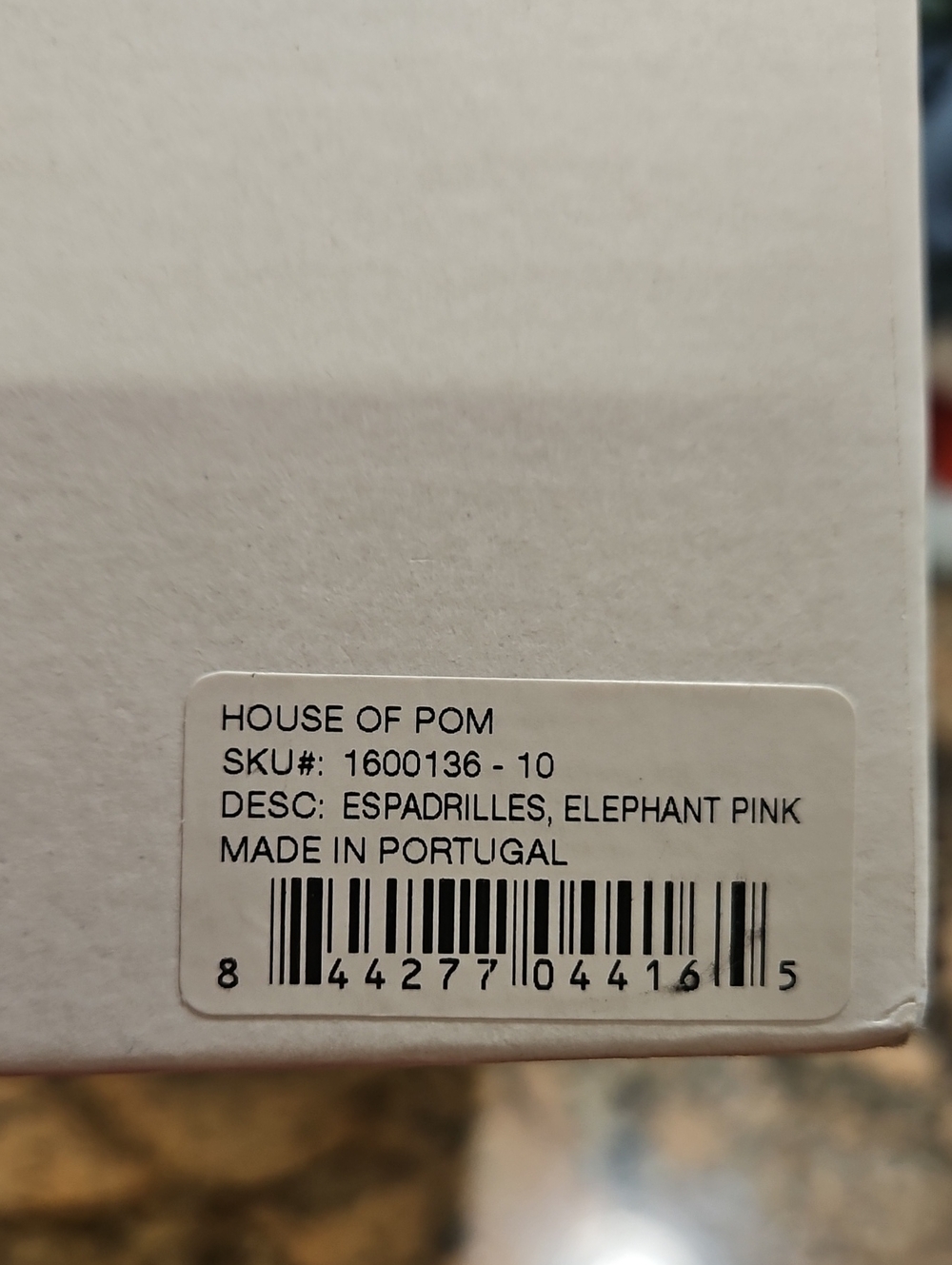 NIB House of Pom Elephant Pink Espadrilles Portugal Slip-On Flats Size 40 (W9) - Picture 6 of 6